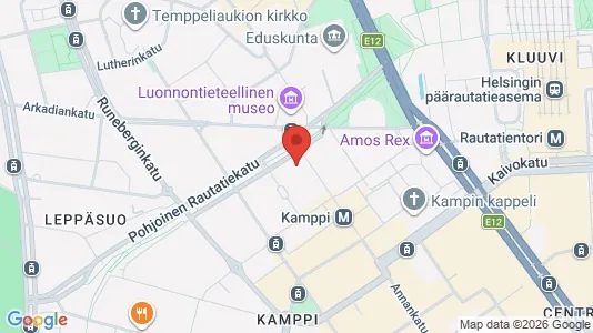 Büros zur Miete i Helsinki Eteläinen - kort over placeringen