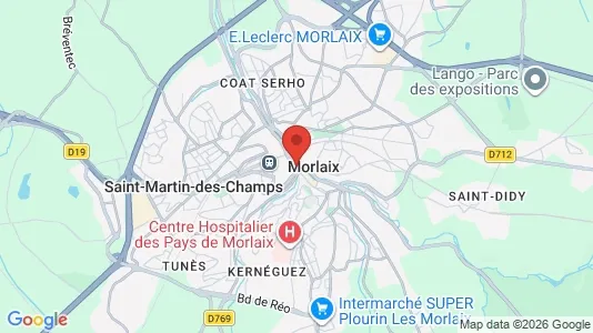 Kantorruimte te huur i Morlaix - Foto uit Google Street View