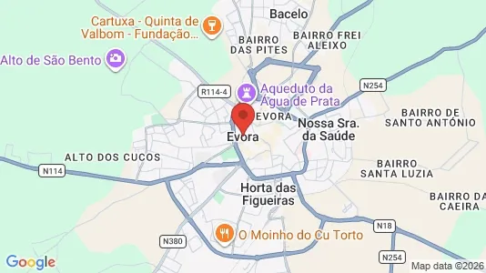 Kaupat Vuokrattavana i Évora - Kuva Google Street Viewstä