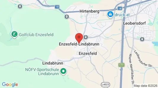 Büros zur Miete i Enzesfeld-Lindabrunn - kort over placeringen