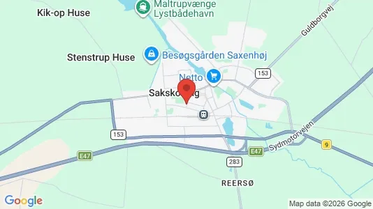 Butikslejemål til salg i Sakskøbing - Foto fra Google Street View
