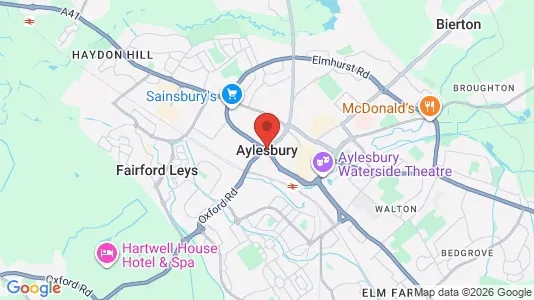 Shops for rent i Aylesbury - Buckinghamshire - kort over placeringen