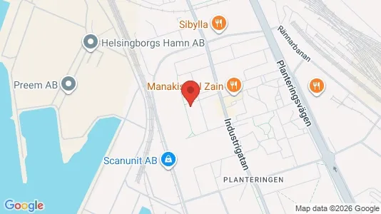 Lagerlokaler til leje i Helsingborg - Foto fra Google Street View