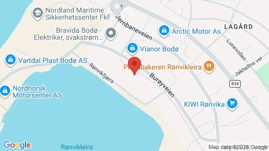 Varastot Vuokrattavana i Bodø - Kuva Google Street Viewstä