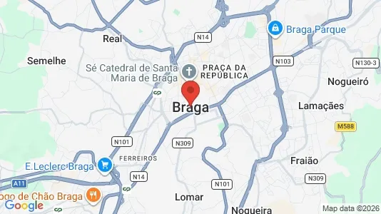 Gewerbeflächen zur Miete i Braga – Foto von Google Street View