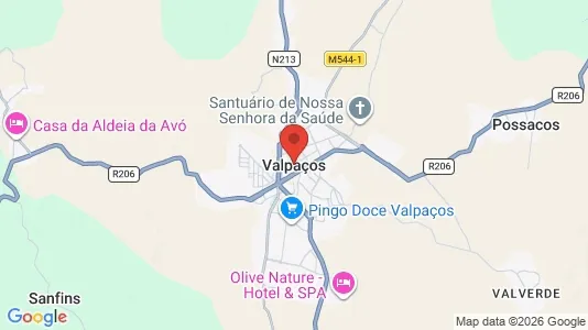 Ladenlokale zur Miete i Valpaços – Foto von Google Street View