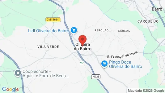 Gewerbeflächen zur Miete i Oliveira do Bairro – Foto von Google Street View
