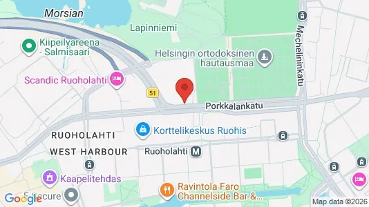 Büros zur Miete i Helsinki Eteläinen - kort over placeringen