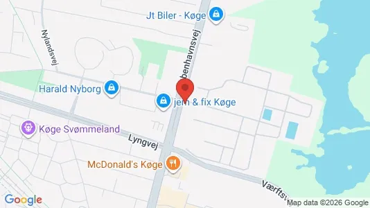 Varastot Vuokrattavana i Køge - Kuva Google Street Viewstä