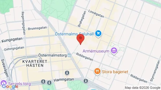 Gewerbeflächen zur Miete i Östermalm – Foto von Google Street View