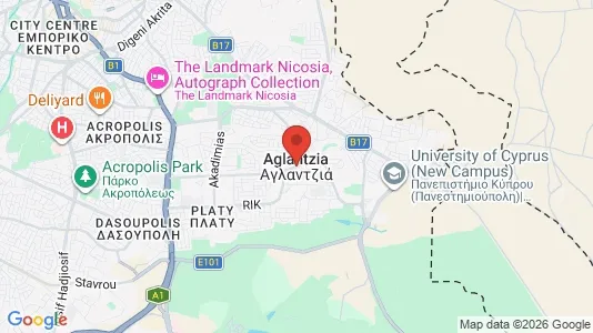 Shops for rent i Nicosia Aglantzia - kort over placeringen