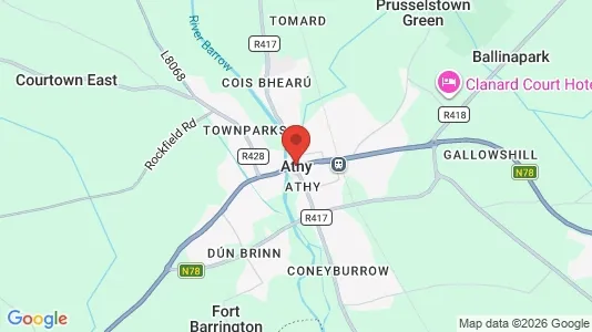 Office spaces for rent i Athy - kort over placeringen