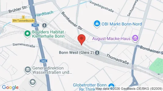 Office spaces for rent i Bonn - kort over placeringen