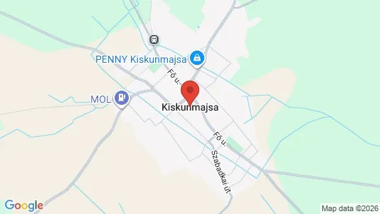 Commercial properties for sale i Kiskunmajsai - kort over placeringen