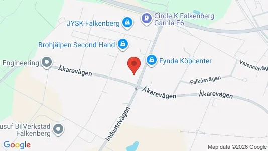 Toimistotilat Vuokrattavana i Falkenberg - Kuva Google Street Viewstä