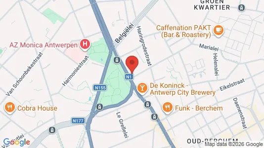 Espacios de oficina En alquiler i Stad Antwerp - kort over placeringen