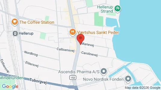Clinics Vuokrattavana i Hellerup - Kuva Google Street Viewstä