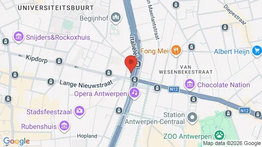 Büros zur Miete i Stad Antwerp - kort over placeringen