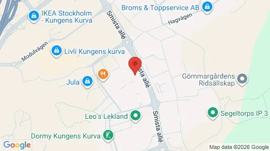 Kontorlokaler til leje i Huddinge - kort over placeringen