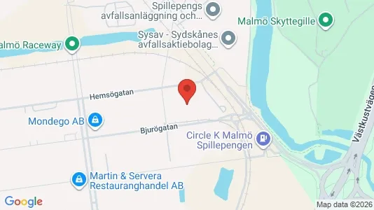 Lagerlokaler til leje i Malmø Centrum - Foto fra Google Street View