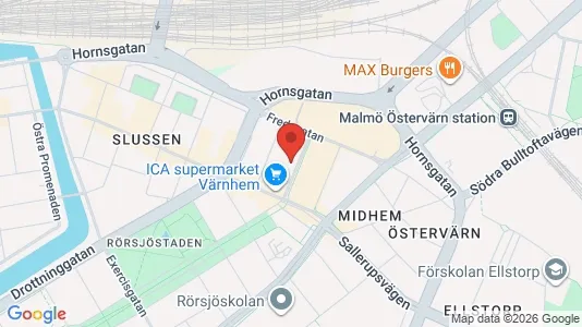 Kontorlokaler til leje i Malmø Centrum - Foto fra Google Street View