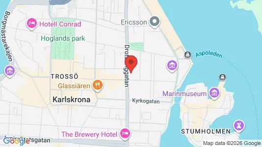 Office spaces for rent i Karlskrona - kort over placeringen