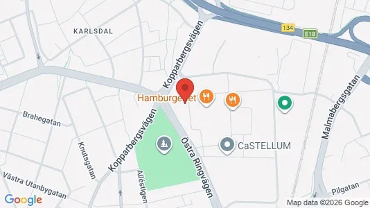 Företagslokaler för uthyrning i Västerås – Foto från Google Street View