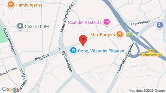 Företagslokaler för uthyrning i Västerås – Foto från Google Street View