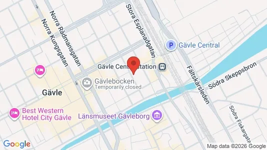 Nieruchomości komercyjne Do wynajęcia i Gävle - kort over placeringen