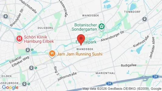 Lager zur Miete i Hamburg Wandsbek - kort over placeringen