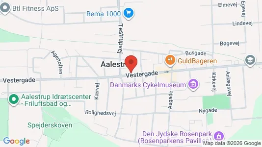 Liikekiinteistöt Myynnissä i Aalestrup - Kuva Google Street Viewstä