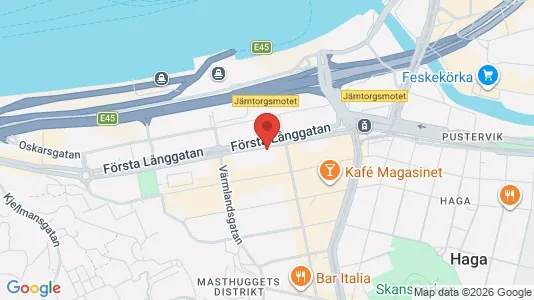 Lokaler til leje i Gøteborg Centrum - kort over placeringen