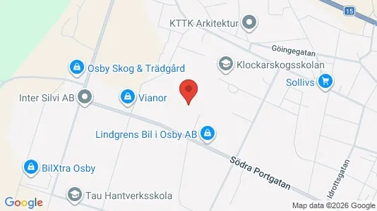 Varastot Vuokrattavana i Osby - Kuva Google Street Viewstä