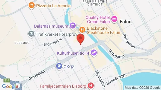 Lokaler til leje i Falun - kort over placeringen