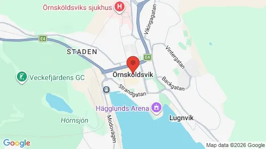 Lokaler til leje i Örnsköldsvik - kort over placeringen