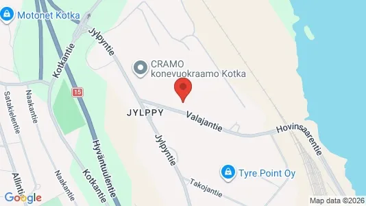 Varastot Vuokrattavana i Kotka - Kuva Google Street Viewstä