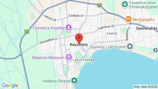 Commercial properties for sale i Keszthely - kort over placeringen