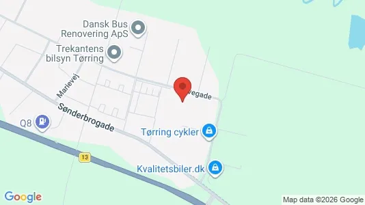 Toimistotilat Myynnissä i Tørring - kort over placeringen