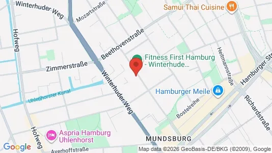 Büros zur Miete i Hamburg Nord - kort over placeringen