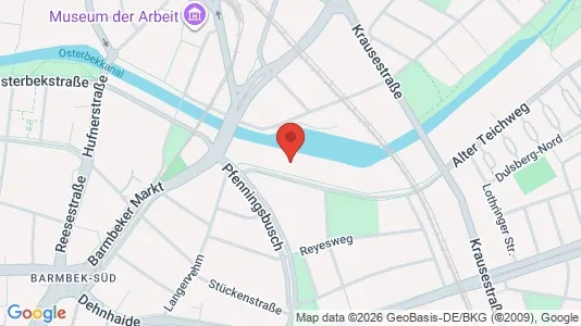 Büros zur Miete i Hamburg Nord - kort over placeringen