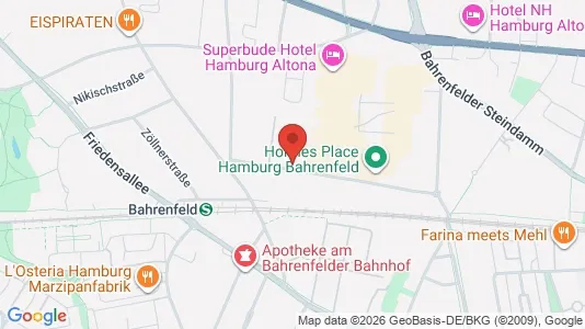 Büros zur Miete i Hamburg Altona - kort over placeringen