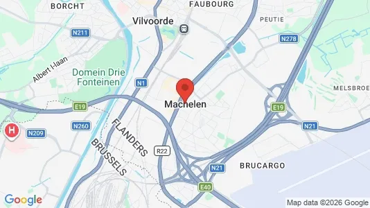 Büros zur Miete i Machelen – Foto von Google Street View