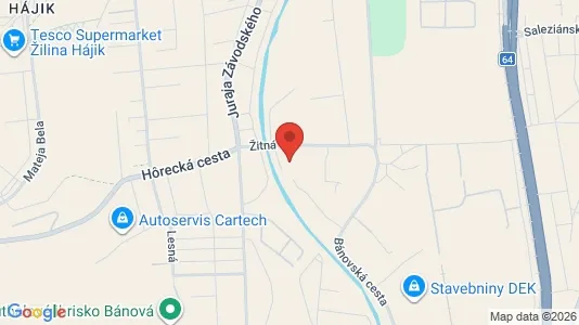 Commercial properties for rent i Žilina - kort over placeringen