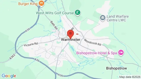 Lokaler til leje i Warminster - Wiltshire - Foto fra Google Street View
