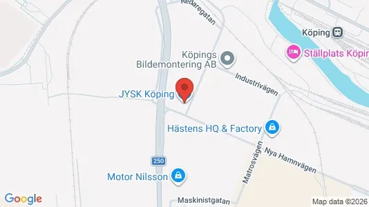 Industrilokaler för uthyrning i Köping – Foto från Google Street View
