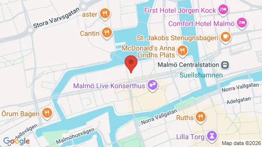 Kontorlokaler til leje i Malmø Centrum - Foto fra Google Street View