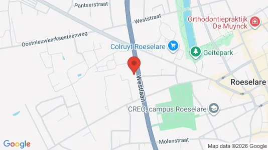 Lager til leie i Roeselare – Bilde fra Google Street View