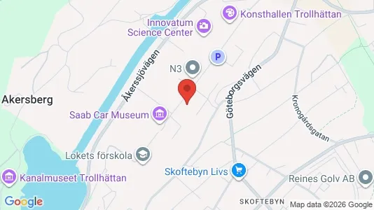 Gewerbeflächen zur Miete i Trollhättan - kort over placeringen