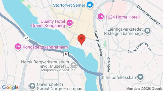 Lokale biurowe Do wynajęcia i Kongsberg - kort over placeringen