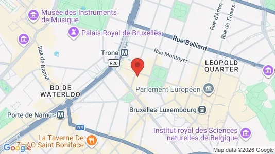 Toimistotilat Myynnissä i Stad Brussel - kort over placeringen